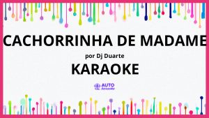 Dj Duarte - Cachorrinha de Madame KARAOKE (tono original)