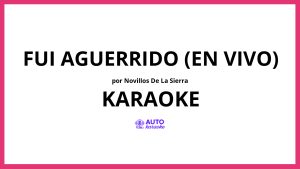 Novillos de la Sierra - Fui Aguerrido (En Vivo) KARAOKE (tono original)