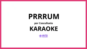 Cosculluela - Prrrum KARAOKE (tono original)