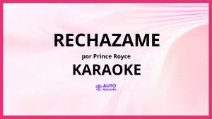 Prince Royce - Rechazame KARAOKE (tono original)