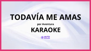 Aventura - Todavía Me Amas KARAOKE (tono original)