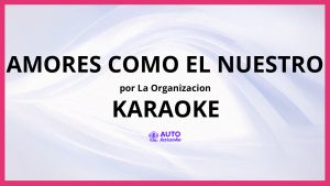 La Organizacion - Amores Como El Nuestro KARAOKE (tono original)
