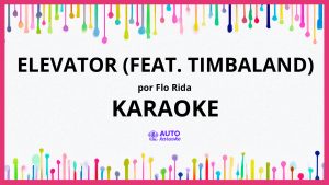 Flo Rida - Elevator (feat. Timbaland) KARAOKE (tono original)
