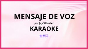 Jay Wheeler - Mensaje de Voz KARAOKE (tono original)