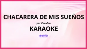 Carafea - Chacarera de Mis Sueños KARAOKE (tono original)