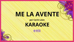 Carin Leon - Me la Avente KARAOKE (tono original)