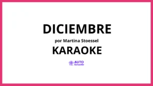 Martina Stoessel - Diciembre KARAOKE (tono original)