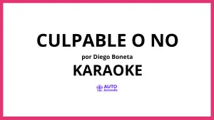 Diego Boneta - Culpable o No KARAOKE (tono original)