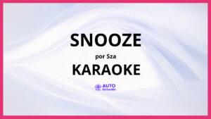SZA - Snooze KARAOKE (tono original)