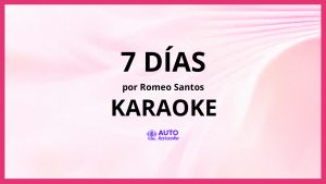 Romeo Santos - 7 Días KARAOKE (tono original)