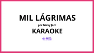 Nicky Jam - Mil Lágrimas KARAOKE (tono original)