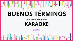 Rauw Alejandro - Buenos Términos KARAOKE (tono original)