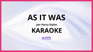Harry Styles - As It Was KARAOKE (tono original)