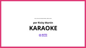 Ricky Martin - Livin' la Vida Loca (Spanish Version - Orbital Audio) KARAOKE (tono original)