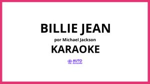 Michael Jackson - Billie Jean KARAOKE (tono original)