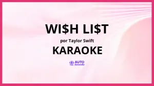 Taylor Swift - Wi$h Li$t KARAOKE (tono original)