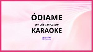 Cristian Castro - Ódiame KARAOKE (tono original)