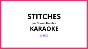 Shawn Mendes - Stitches KARAOKE (tono original)
