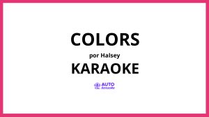 Halsey - Colors KARAOKE (tono original)