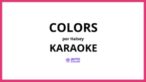 Halsey - Colors KARAOKE (tono original)