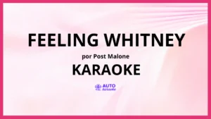 Post Malone - Feeling Whitney KARAOKE (tono original)