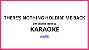Shawn Mendes - There's Nothing Holdin' Me Back KARAOKE (tono original)
