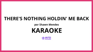 Shawn Mendes - There's Nothing Holdin' Me Back KARAOKE (tono original)
