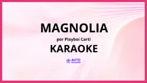 Playboi Carti - Magnolia KARAOKE (tono original)