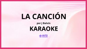 J Balvin - LA CANCIÓN KARAOKE (tono original)
