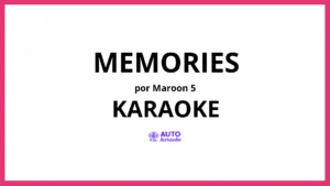 Maroon 5 - Memories KARAOKE (tono original)