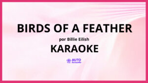 Billie Eilish - BIRDS OF A FEATHER KARAOKE (tono original)
