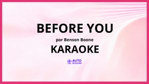 Benson Boone - Before You KARAOKE (tono original)