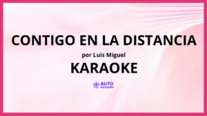 Luis Miguel - Contigo En La Distancia KARAOKE (tono original)