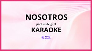 Luis Miguel - Nosotros KARAOKE (tono original)