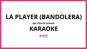 Zion & Lennox - La player (Bandolera) KARAOKE (tono original)