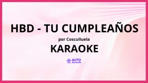 Cosculluela - HBD - Tu Cumpleaños KARAOKE (tono original)