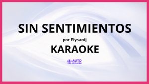 ELYSANIJ - Sin Sentimientos KARAOKE (tono original)