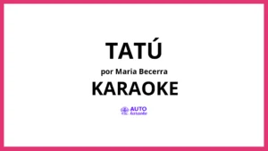 Maria Becerra - TATÚ KARAOKE (tono original)