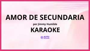 Jimmy Humilde - Amor de Secundaria KARAOKE (tono original)
